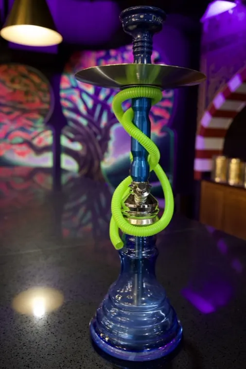 Hookah in neon light